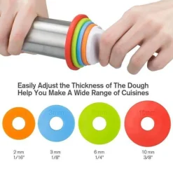 Deco Küche & Esszimmer-Teigroller aus Edelstahl – einfaches Backwerkzeug für Hobbyköche