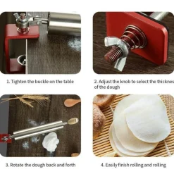 Deco Küche & Esszimmer-Teigroller aus Edelstahl – einfaches Backwerkzeug für Hobbyköche