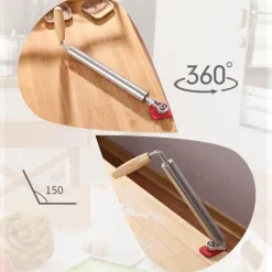 Deco Küche & Esszimmer-Teigroller aus Edelstahl – einfaches Backwerkzeug für Hobbyköche