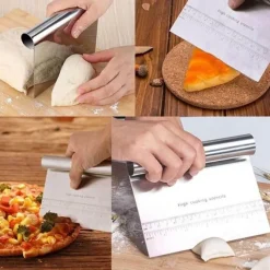 The Culinary Kit Küche & Esszimmer-Teigschneider aus Edelstahl – unverzichtbares Backwerkzeug für Pizza und Gebäck