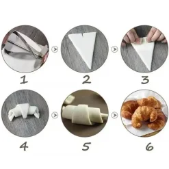 Tom Küche & Esszimmer-Teigschneiderrad aus Edelstahl – Croissant-Backwerkzeug