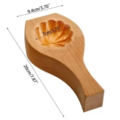The Culinary Kit Küche & Esszimmer-Teigtaschenformer aus Holz – Mondförmige Form für selbstgemachte Teigtaschen