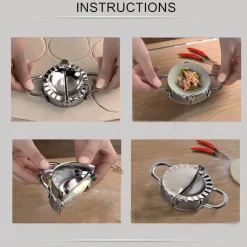 The Decor Haven Küche & Esszimmer-Teigtaschen-Wickelwerkzeug – Einfache Teigpresse für Gyoza und Potstickers