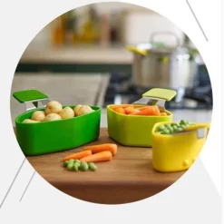 The Culinary Kit Küche & Esszimmer-3-teiliges Dampfgarer-Set – Praktische Kochutensilien für die Küche