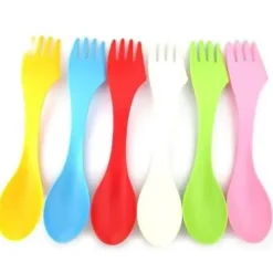 Tom Küche & Esszimmer-6-teiliges Outdoor-Göffel-Set – Camping-Utensilien für Wanderungen und Picknicks