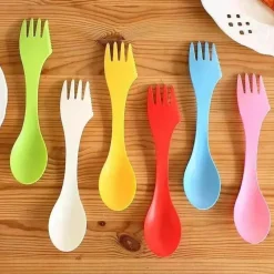 Tom Küche & Esszimmer-6-teiliges Outdoor-Göffel-Set – Camping-Utensilien für Wanderungen und Picknicks