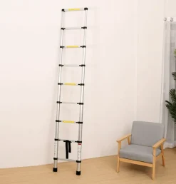 The Outdoor Vault Outdoor-Artikel|Heimwerkzeuge-Teleskop-Klappleiter – verstellbares, rutschfestes Design