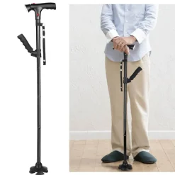 Decor Mobilitäts- Und Support-Tools-Teleskop-LED-Gehstock - Sicherheitsalarmstock