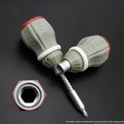 The Decor Haven Camping Im Freien|Outdoor & Garten-Teleskop-Magnetschraubendreher-Set – Tragbares Werkzeug mit einstellbarer Länge