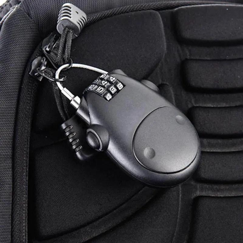 Wilderness Haven Fahrräder & Verkehr|Outdoor-Artikel-Teleskop-Stahldrahtschloss - Hochleistungs-Codeschloss