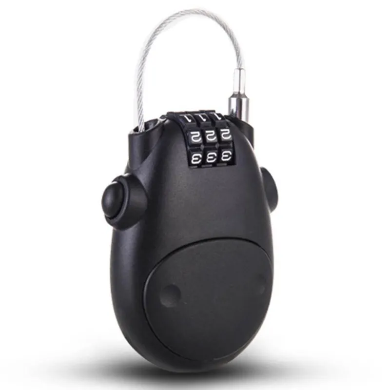 Wilderness Haven Fahrräder & Verkehr|Outdoor-Artikel-Teleskop-Stahldrahtschloss - Hochleistungs-Codeschloss