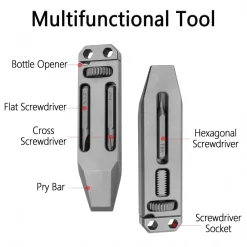 The Decor Haven Camping Im Freien|Outdoor-Artikel-Teleskopwerkzeug aus Titanlegierung – Multifunktionale EDC-Campingausrüstung