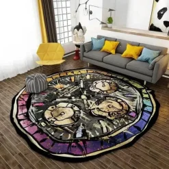 Warm Weaves Boden & Teppiche-Teppich mit Ziffernblatt – Dekorative Zeitmessermatte