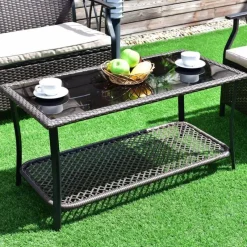 Nomad Gear Camping Im Freien|Outdoor & Garten-Terrassen-Sitzgruppen-Set für den Außenbereich – 4-teilige Gartenmöbel mit Kissen