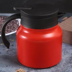 The Decor Haven Küche & Esszimmer-Thermal Wave Elegante Teekanne aus Edelstahl