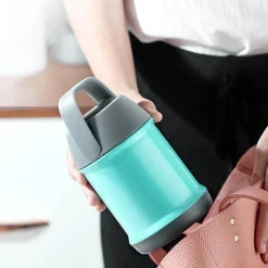 The Cozy Mug Küche & Esszimmer-Thermoskanne aus Edelstahl für doppelte Mittagessen