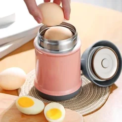 The Cozy Mug Küche & Esszimmer-Thermoskanne aus Edelstahl für doppelte Mittagessen