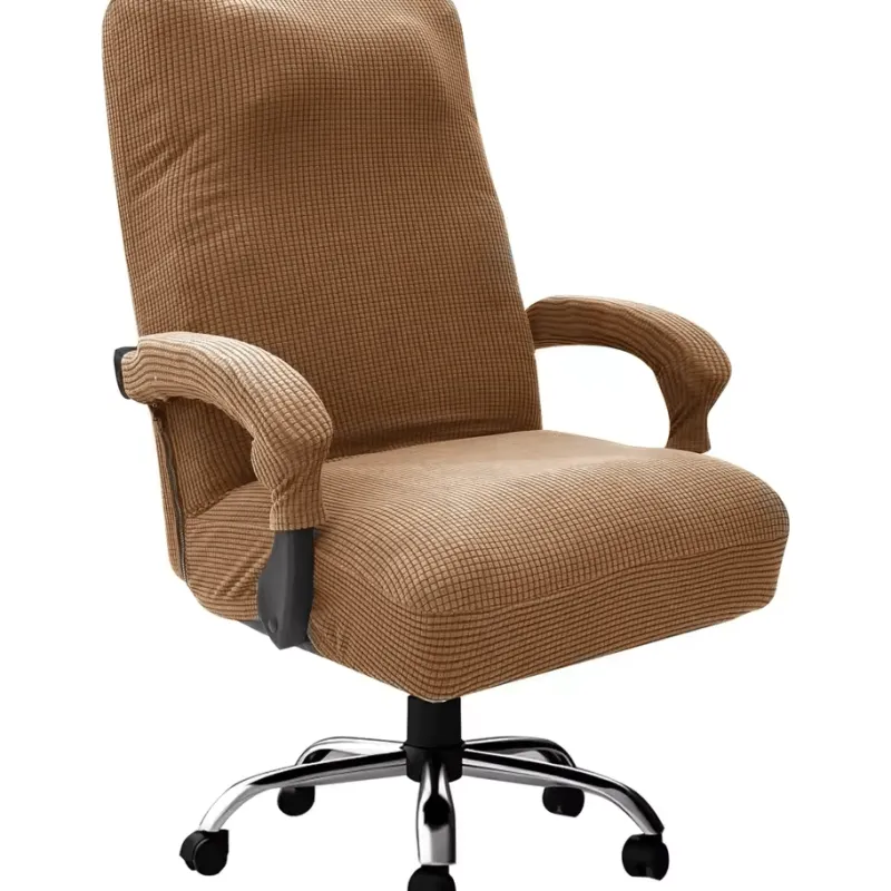 Cozy Living Möbel-Thickened Jacquard Chair Cover – Stretchable Office Computer Chair