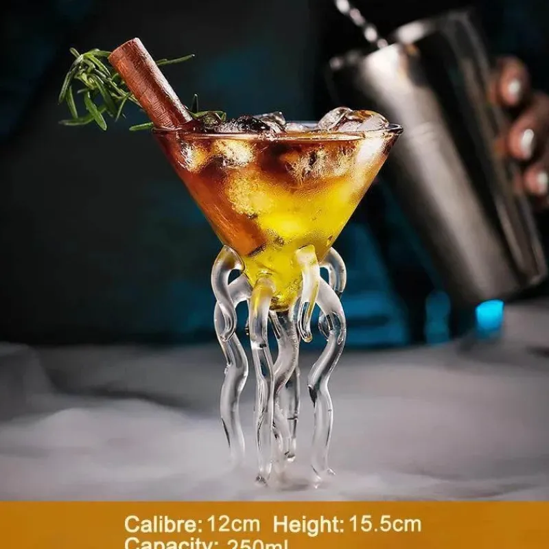 Tom Küche & Esszimmer-Thorn Fish Kelch - Einzigartiges Cocktail-Weinglas für elegante Partys