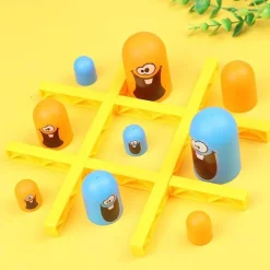 The Decor Haven Babyspielzeug-Tic Tac Toe Brettspiel – Kreatives Strategiespiel