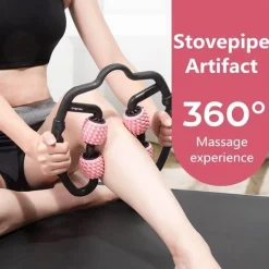 The Relaxation Nook Fitness-Gadgets|Gesundheits-Gadgets-Tiefengewebe-Schaumstoffrolle – 360-Grad-Massagerolle zur Muskelregeneration