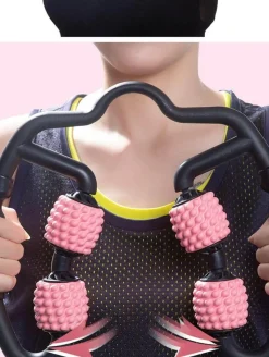 The Relaxation Nook Fitness-Gadgets|Gesundheits-Gadgets-Tiefengewebe-Schaumstoffrolle – 360-Grad-Massagerolle zur Muskelregeneration