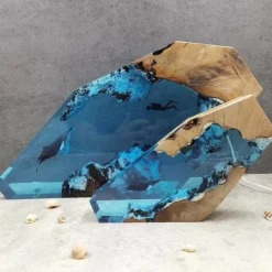 Willow u0026 Whim Beleuchtung-Tiefseetaucherlampe - Harz-Ozean-Dekor