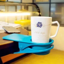 The Cozy Mug Küche & Esszimmer-Tisch-Getränkehalter – Verstellbarer Getränkehalter für Möbel