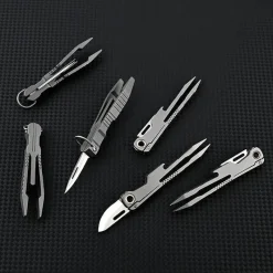 The Outdoor Vault Camping Im Freien|Outdoor-Artikel-Titan-Multitool-Pinzettenmesser – Langlebiges Alltagswerkzeug