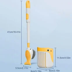 The Blissful Bath Badezimmer-Toilettenbürste in Entenform – 360-Grad-Reinigungswerkzeug