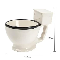 The Cozy Mug Küche & Esszimmer-Toiletten-Kaffeetassen aus Keramik mit Handgriff – lustiges Trinkgeschirr