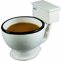The Cozy Mug Küche & Esszimmer-Toiletten-Kaffeetassen aus Keramik mit Handgriff – lustiges Trinkgeschirr