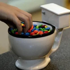 The Cozy Mug Küche & Esszimmer-Toiletten-Kaffeetassen aus Keramik mit Handgriff – lustiges Trinkgeschirr