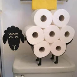 Tranquil Waters Badezimmer|Wohndeko-Toilettenpapierhalter mit Schafmotiv – dekoratives Badezimmer-Accessoire im Landhausstil