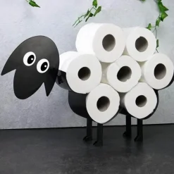 Tranquil Waters Badezimmer|Wohndeko-Toilettenpapierhalter mit Schafmotiv – dekoratives Badezimmer-Accessoire im Landhausstil