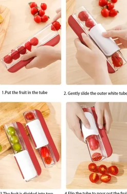 The Culinary Kit Küche & Esszimmer-Tomaten- und Traubenschneider – Multifunktionales Küchenwerkzeug