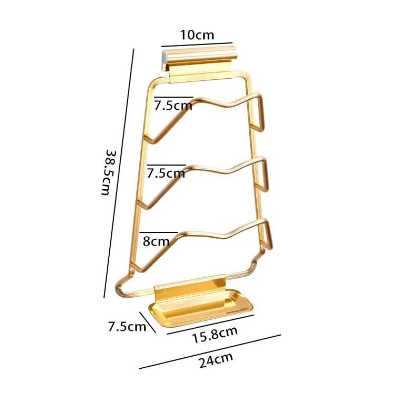 Space Savvy Küche & Esszimmer-Topfdeckelhalter-Regal - Wandmontierter Küchen-Organizer
