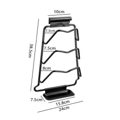 Space Savvy Küche & Esszimmer-Topfdeckelhalter-Regal - Wandmontierter Küchen-Organizer