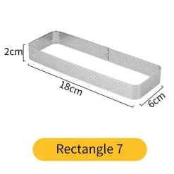 Tom Küche & Esszimmer-Tortenring aus Edelstahl – wiederverwendbare Kuchen- und Mousseform