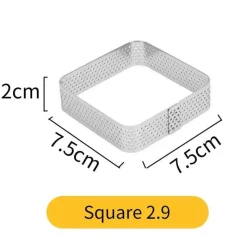 Tom Küche & Esszimmer-Tortenring aus Edelstahl – wiederverwendbare Kuchen- und Mousseform