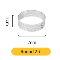 Tom Küche & Esszimmer-Tortenring aus Edelstahl – wiederverwendbare Kuchen- und Mousseform