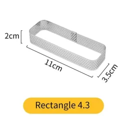 Tom Küche & Esszimmer-Tortenring aus Edelstahl – wiederverwendbare Kuchen- und Mousseform