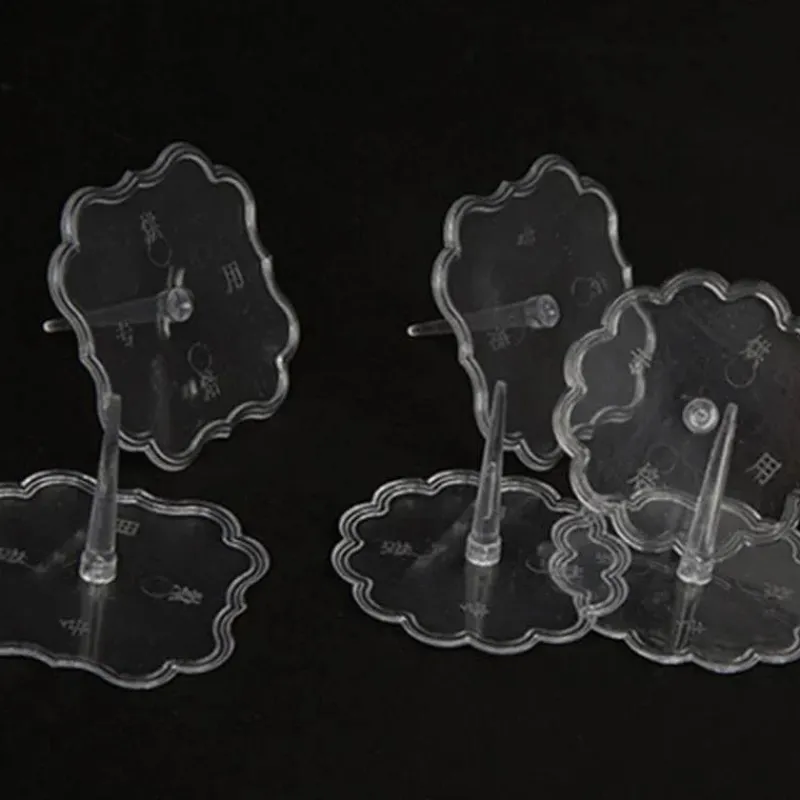 Tom Küche & Esszimmer-Tortenständer-Set aus transparentem Kunststoff – 20-teilig, Fondanthalter und Präsentationsständer