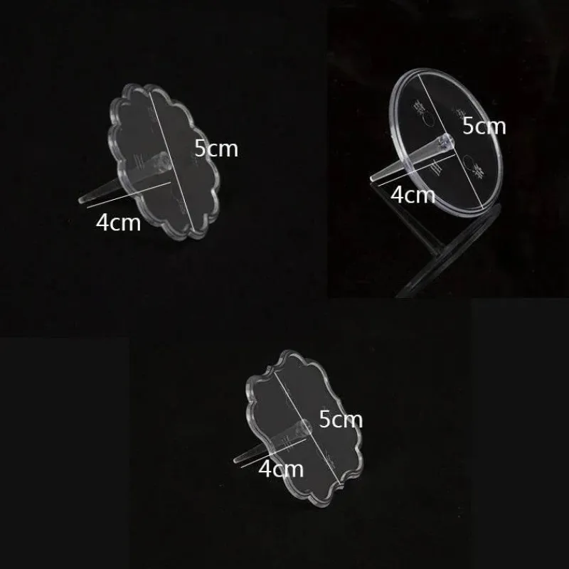 Tom Küche & Esszimmer-Tortenständer-Set aus transparentem Kunststoff – 20-teilig, Fondanthalter und Präsentationsständer