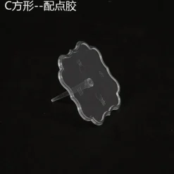 Tom Küche & Esszimmer-Tortenständer-Set aus transparentem Kunststoff – 20-teilig, Fondanthalter und Präsentationsständer