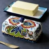 Space Savvy Küche & Esszimmer-Toskanische Butterdose – Eleganter Butterbehälter aus Keramik