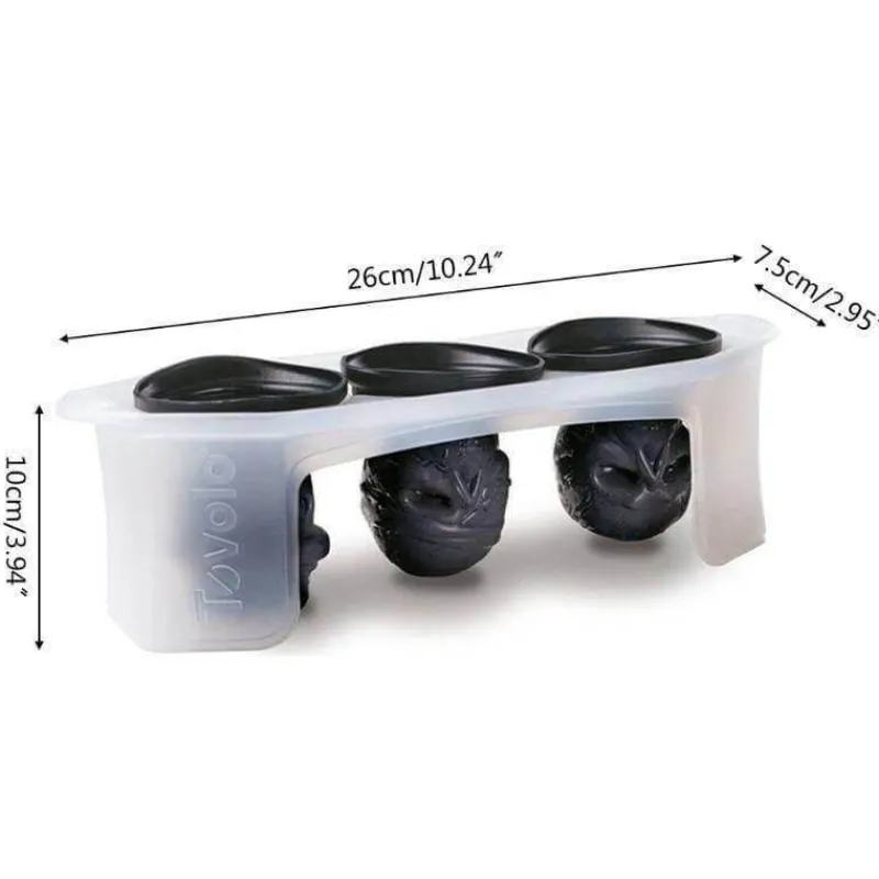 The Cozy Mug Küche & Esszimmer-Totenkopf-Eiswürfelform – unverzichtbar für Halloween-Partys