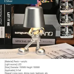 Bright Accents Beleuchtung-Touch-Lade-Schreibtischlampe - Golden Man Design