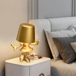 Bright Accents Beleuchtung-Touch-Lade-Schreibtischlampe - Golden Man Design