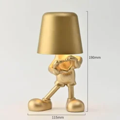 Bright Accents Beleuchtung-Touch-Lade-Schreibtischlampe - Golden Man Design